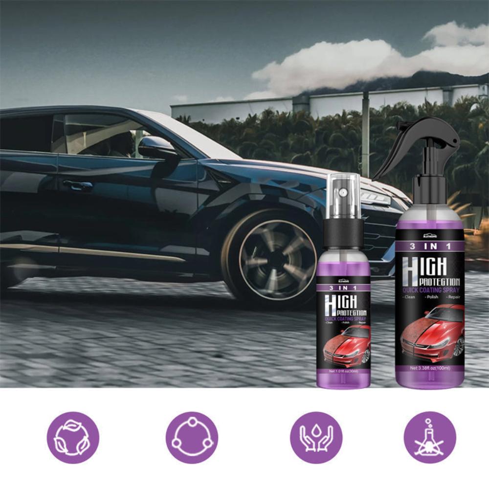 CarSpray: 3-i-1 Rask Bilbeleggspray