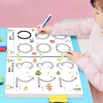 Kletshuts™ ActivityBook: Sporing Og Tegning Pedagogisk Gjenbrukbar Arbeidsbok