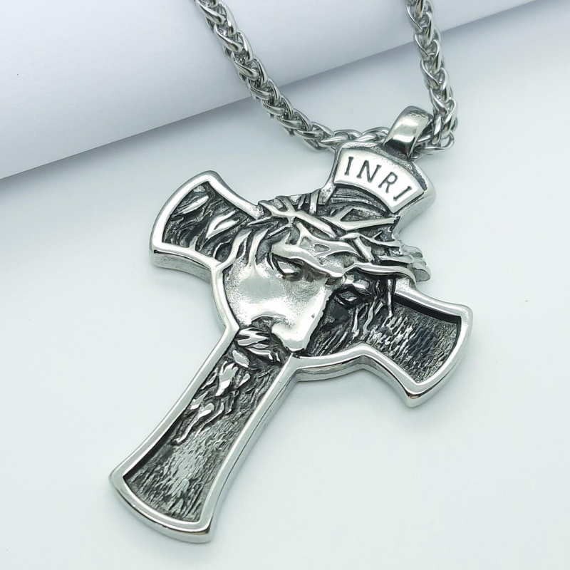 Jewelance™ CrossNecklace: INRI Kristent Kors Halskjede