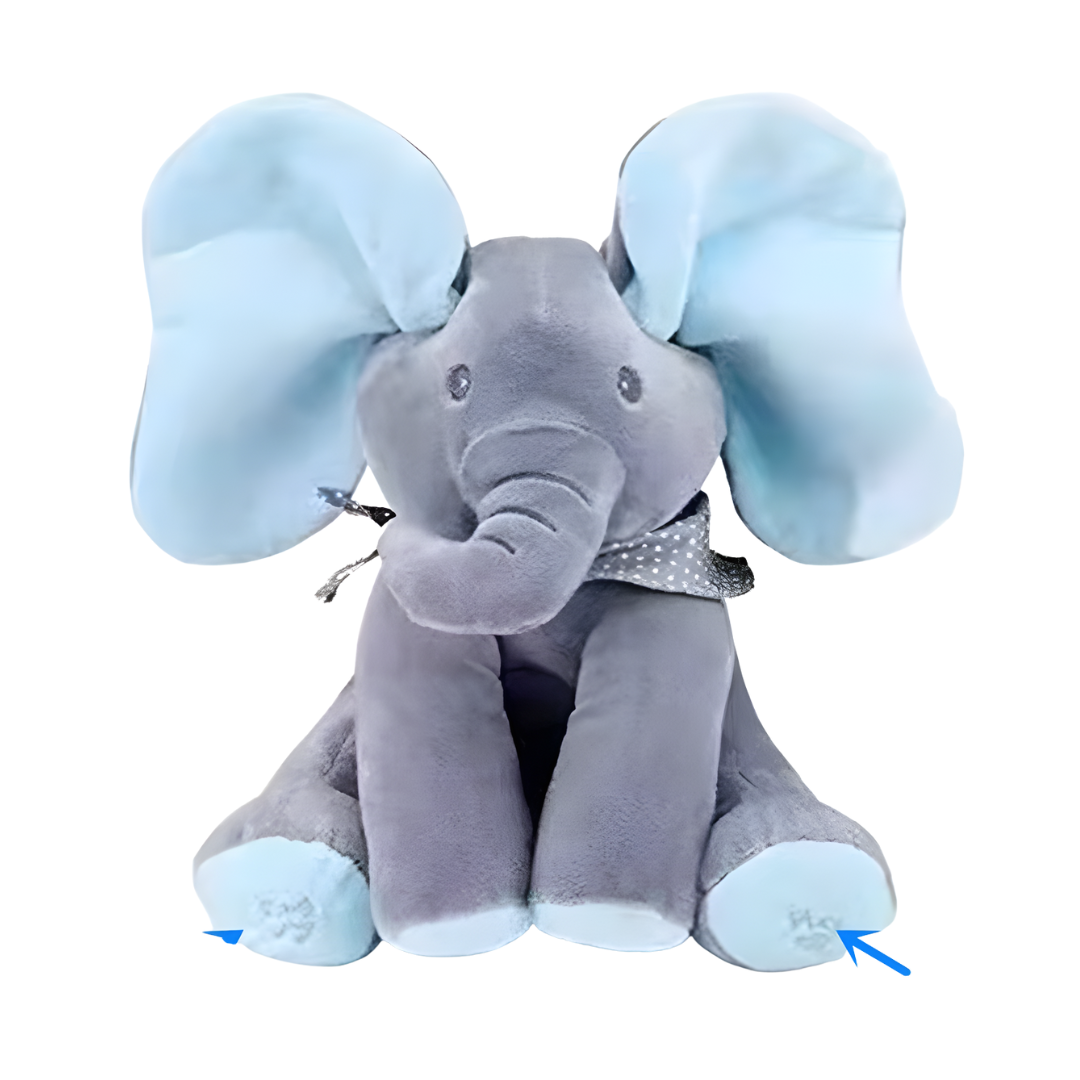 Kletshuts™ ElephantToy: Interaktiv Peekaboo Øre-Flappende Elefantleketøy
