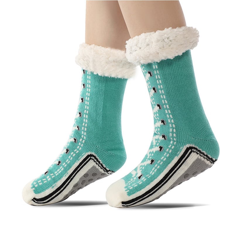 Happy™ HomeSocks: Fluffy Tykke Vinter Hjemmesokker