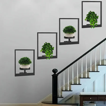 GlideHold® PlantFrame: Nem-Installation Dekorativ Moderne Plante Ramme Væg