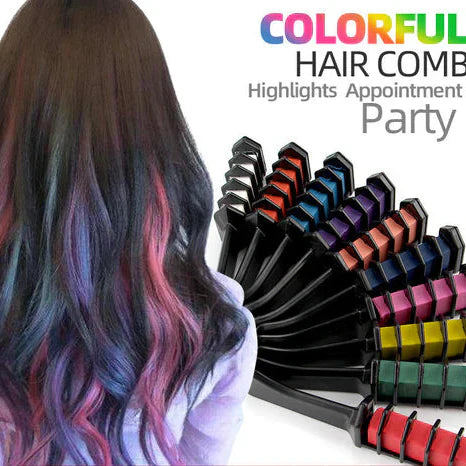 Rose® HairDye: Hårfarging Kam Fargeblyanter Vaskbart Midlertidig Fargesett