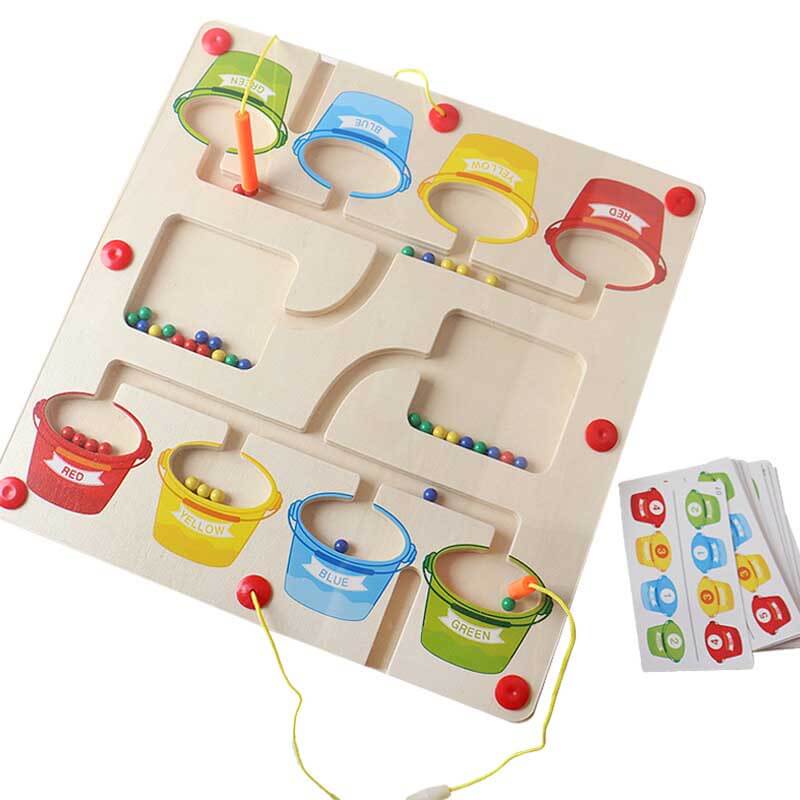 Kletshuts™ MagneticMaze - Farge- Og Tall-labyrintleketøy