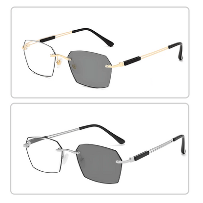 TintGlasses 1+1 GRATIS: Fotokromatiske Blålysblokkerende Tonede Lesebriller