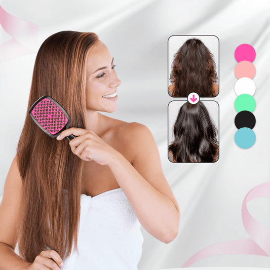 Rose® EasyComb 1+1 GRATIS: Ventilert Detaljerende Hodebunnsmassasje Hår Enkel Kam