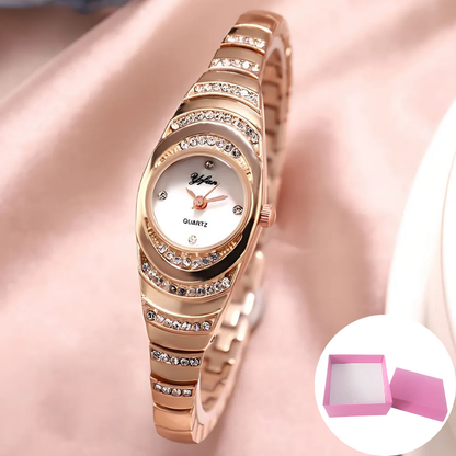 Jewelance™ ElegantWatch: Elegant Moderne Dameklokke Med Gaveeske