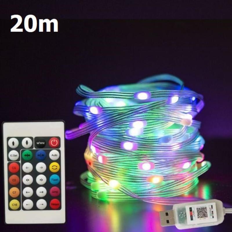 Ledsen™ StringLight: Fargerik LED-Lyslenke Med Fjernkontroll