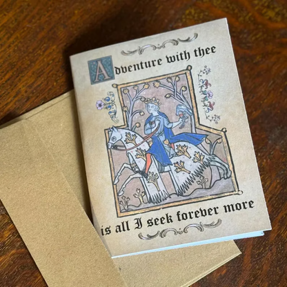 VintageCards 1+1 GRATIS: Middelalderens Kjærlighetstema Hilsen Vintage Kort