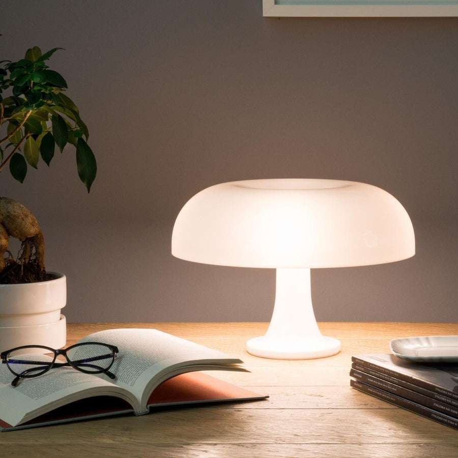 Ledsen™ MushroomLamp: Minimalistisk Dekorativ Bordsvampe Lampe