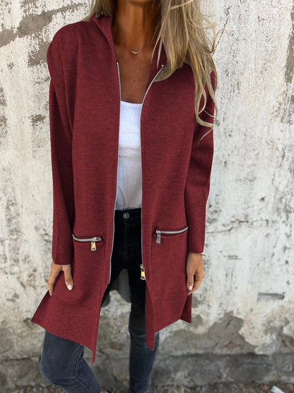 Icone™ ZipperJacket: Uformell Langermet Glidelåsjakke