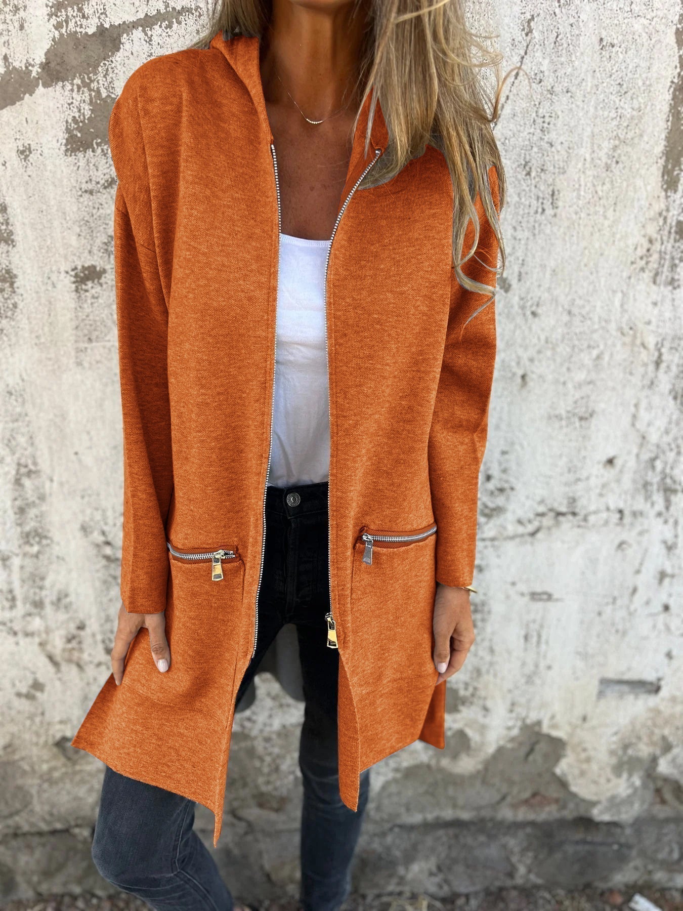 Icone™ ZipperJacket: Uformell Langermet Glidelåsjakke