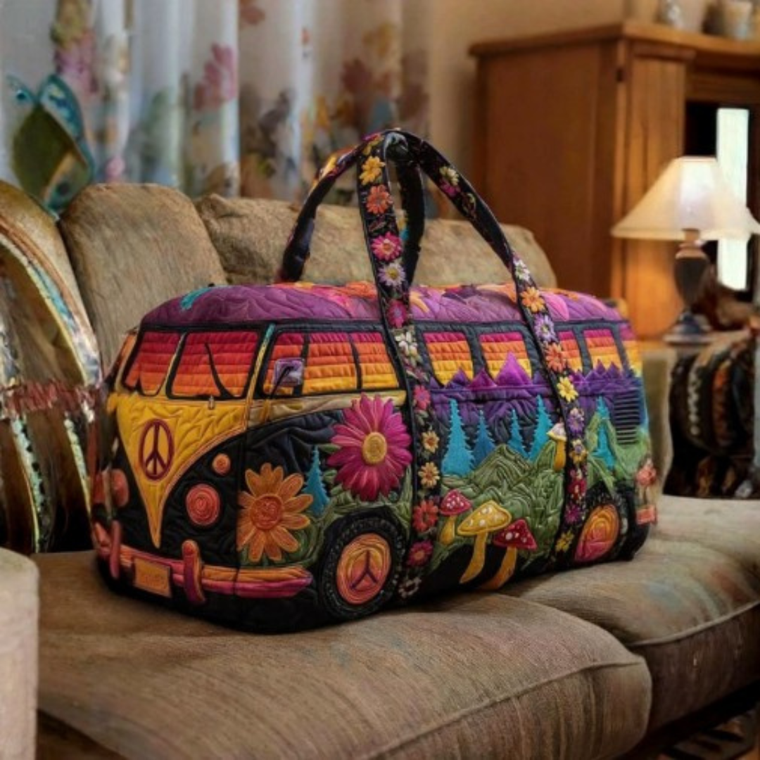 Icone™ DuffleBag: Levende Hippie Stil Multifunktionel Rejse Duffletaske