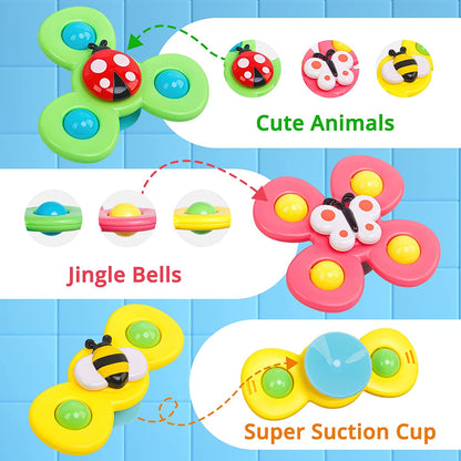Kletshuts™ SpinnerToy – Mykt Sanseleke Med Sugefunksjon