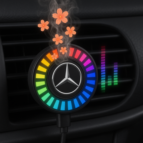 Ledsen™ MusicalDiffuser: Rytme LED Lydaktiveret Bil Lys Musikalsk Diffuser