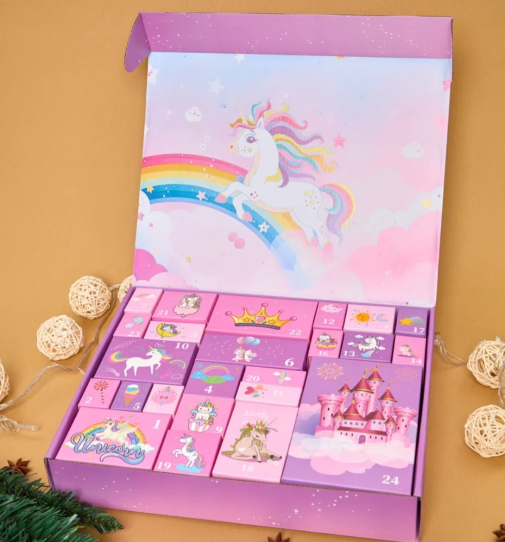 Kletshuts™ UnicornAdvent: Morsom Kreativ Jul Enhjørning Adventskalender