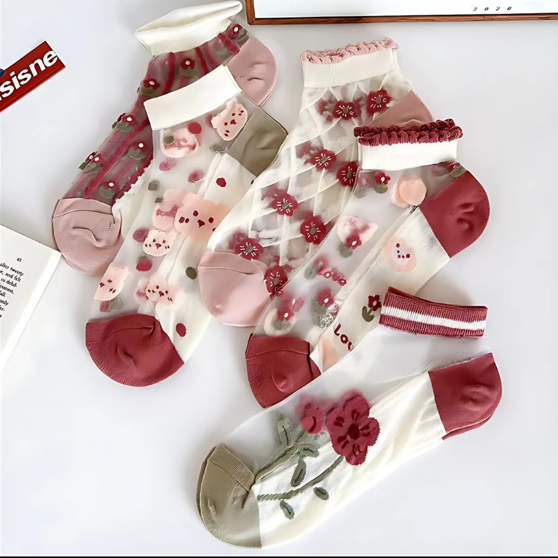 Happy™ MeshSocks: Pustende, komfortable ankelsokker med morsomt design
