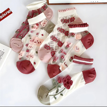Happy™ MeshSocks: Pustende, komfortable ankelsokker med morsomt design