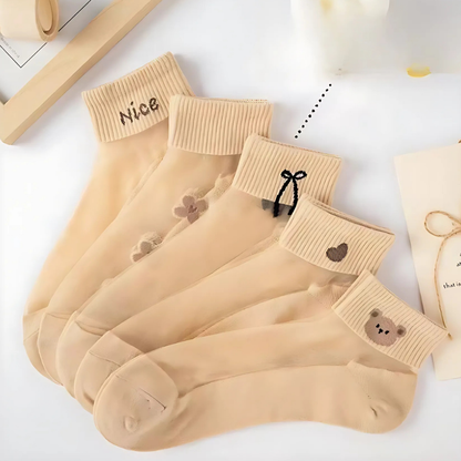 Happy™ MeshSocks: Pustende, komfortable ankelsokker med morsomt design