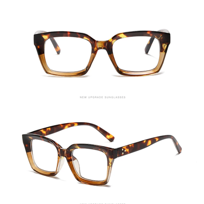 SquareEyewear 1+1 GRATIS - Blå Lys Beskyttelse Briller Firkant Ramme Øjenslid