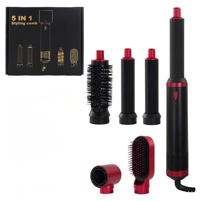 Rose® StylingBrush: 5-i-1 Utskiftbar Hårføner Og Stylingbørste