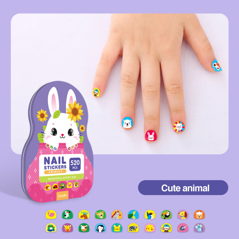 Kletshuts™ NailStickers: Barne-neglekunst Klistremerker Dekorasjonssett