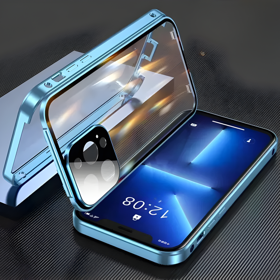 MagneticCase: Fuldt Beskyttende Dobbelt-Sidet Gennemsigtig Magnetisk Etui