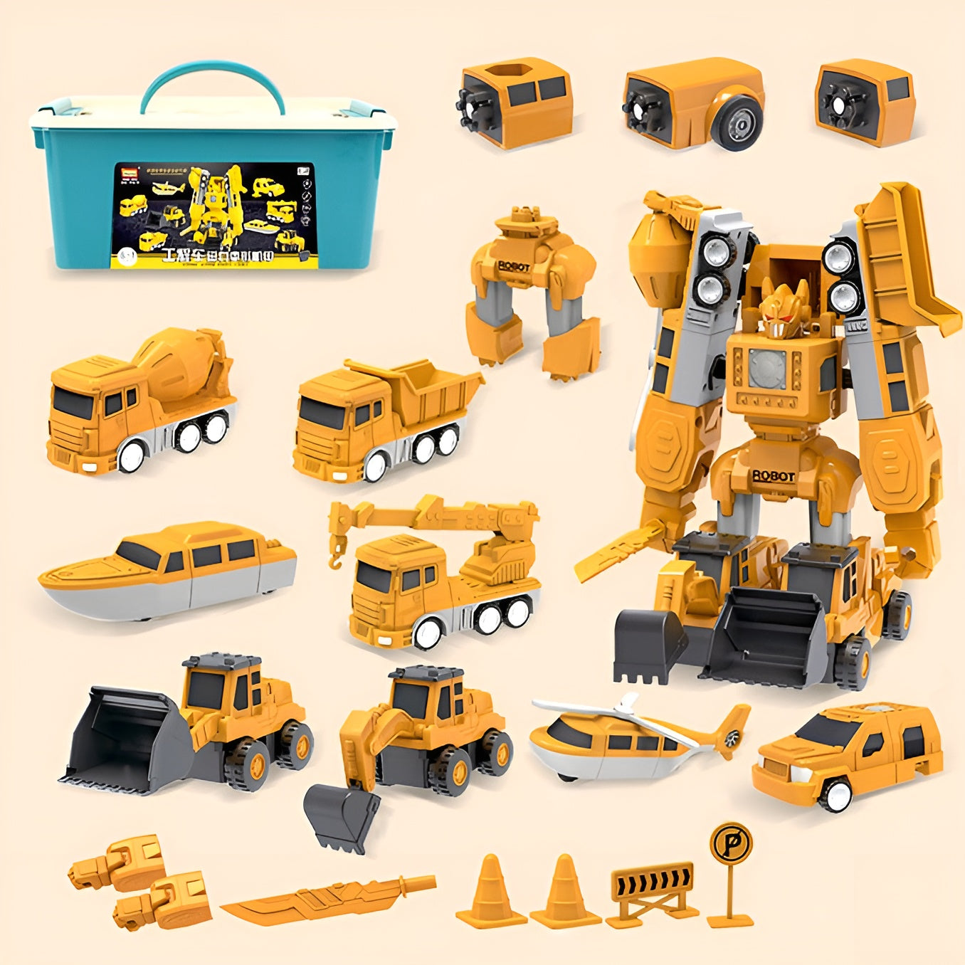 Kletshuts™ RobotBuilder – Magnetisk Transformerende Robot Bygger Og Kreativt Lærings Sæt