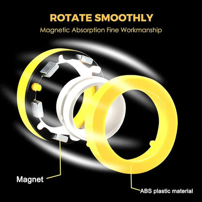 Kletshuts™ FidgetRing 1+1 GRATIS: Stressaflastende Fidget Magnetisk Spinner Ring Leg