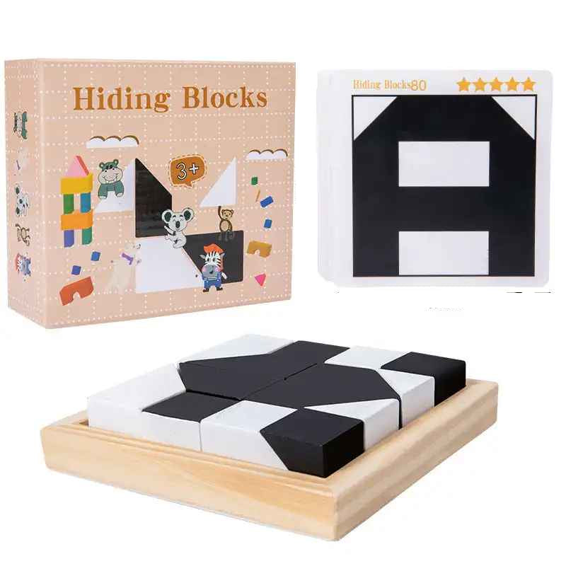 Kletshuts™ BlockPuzzle: Kreativ Interaktiv Hjernestimulerende Blokkpuslespill Leketøy