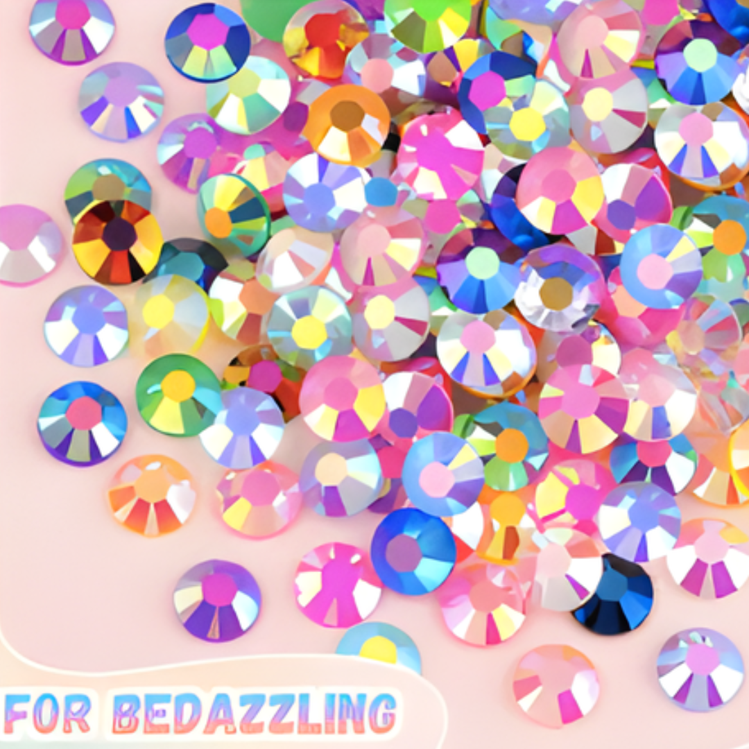 Kletshuts™ FlatRhinestones: Livlige Kreative DIY Harpiks Flade Rhinsten