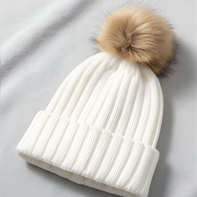 Icone™ CozyKnit 1+1 GRATIS: Ultra-Blød Strækbar Hyggeligt Strik Pom-Pom Hue
