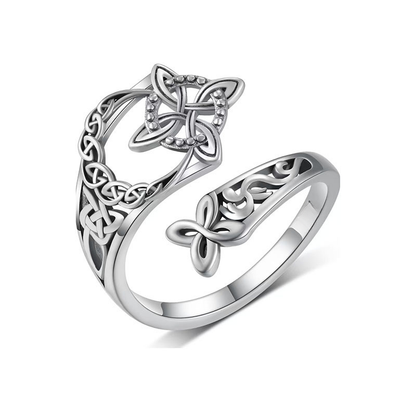 Jewelance™ KnotRing 1+1 GRATIS: Vintage-inspireret justerbar minimalistisk keltisk knotringe