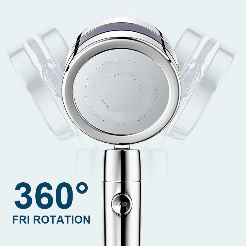 Borhe® SpinShower: 360° Roterende Høytrykks Dusjhode