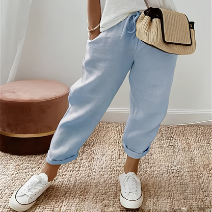 Icone™ DrawstringPants: Kvinders Elegante Sommer Afslappet Snørebukser