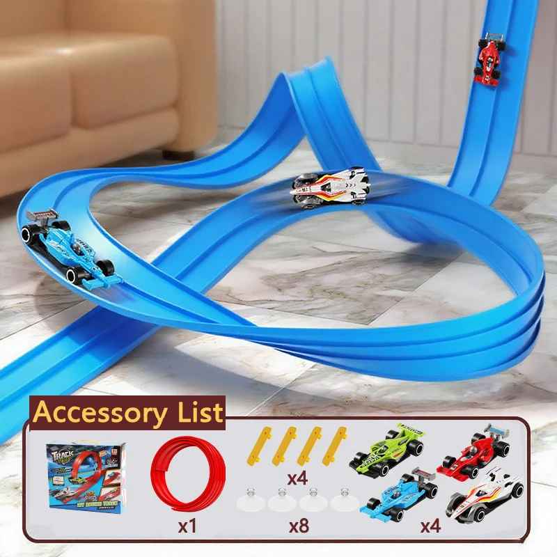 Kletshuts™ FlexibleRacer: Kreativt Byggbart DIY Fleksibelt Racerbanesett