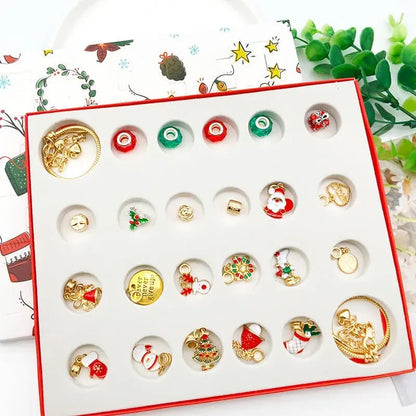 Jewelance™ BraceletCalendar: DIY Jule Adventskalender Armbånd Charm Sett