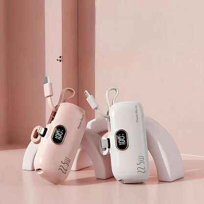 MiniCharge - Moderne Stilfull Bærbar Dobbel Port Mini Powerbank