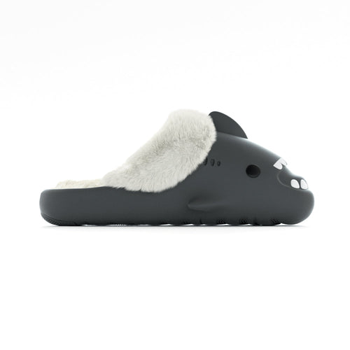 Happy™ PlushSlippers - Sklisikker Vinter Hai-slides