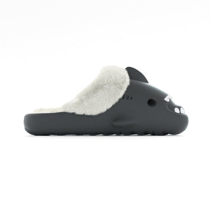 Happy™ PlushSlippers - Sklisikker Vinter Hai-slides