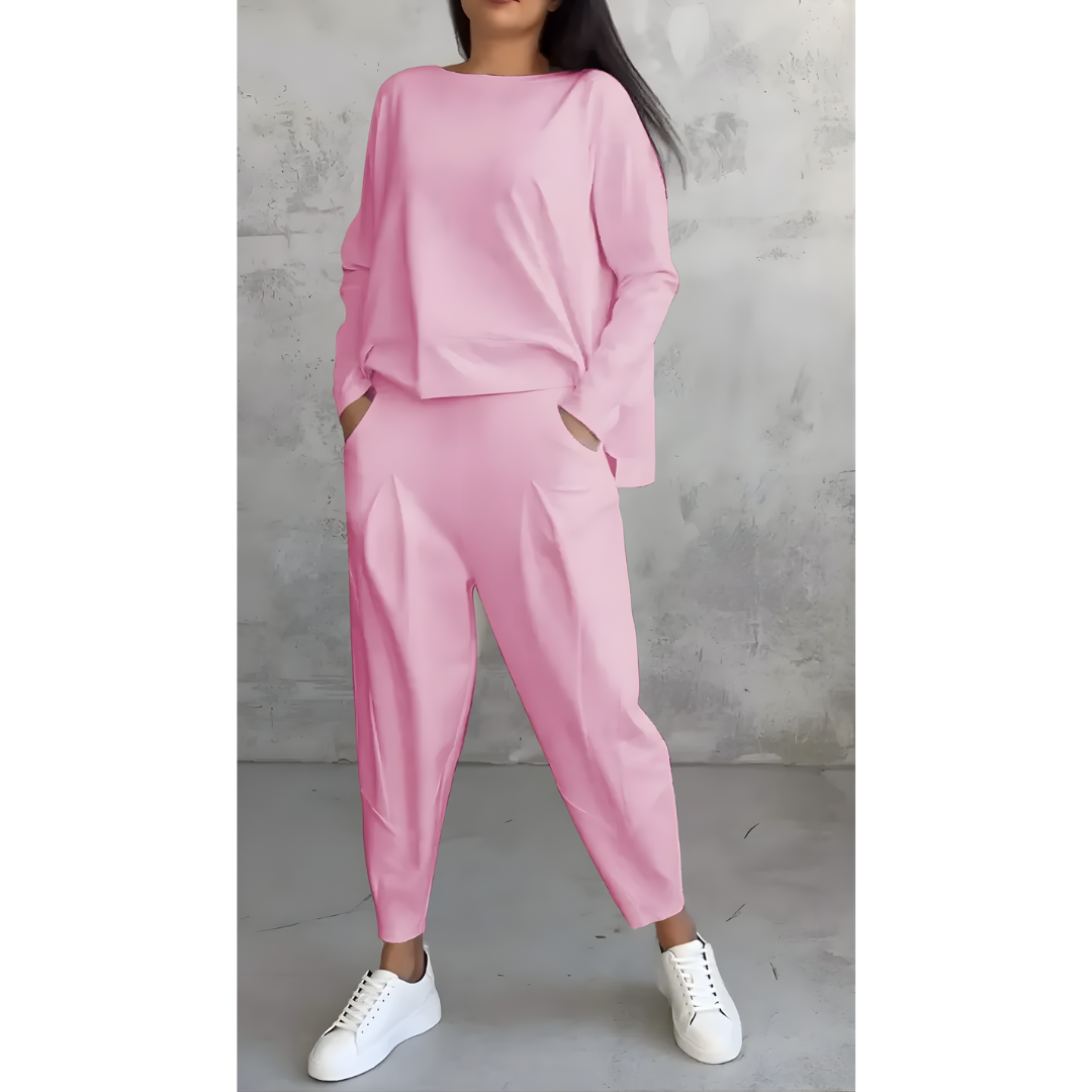 Icone™ CasualOutfit: Kvinners Langermet Topp Og Bukser Todelt Uformelt Antrekk