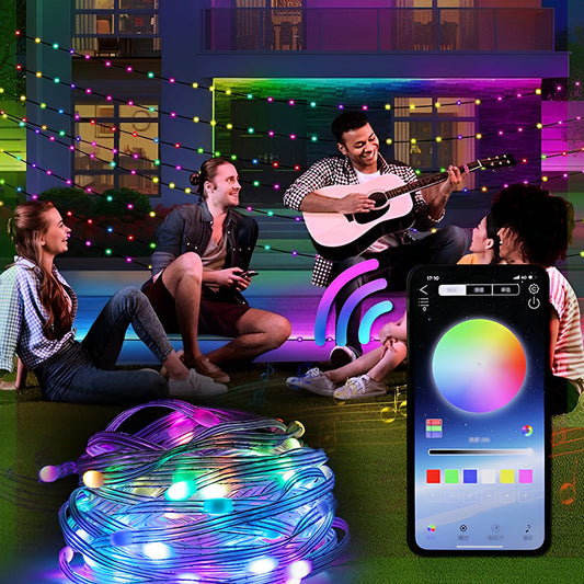 Ledsen™ StringLight: Fargerik LED-Lyslenke Med Fjernkontroll