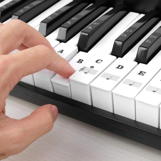 PianoStickers - Avtakbare Selvklebende Piano Nøkkel Klistremerker