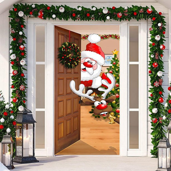 ChristmasDoor - Realistisk Juledekorasjon til Dør