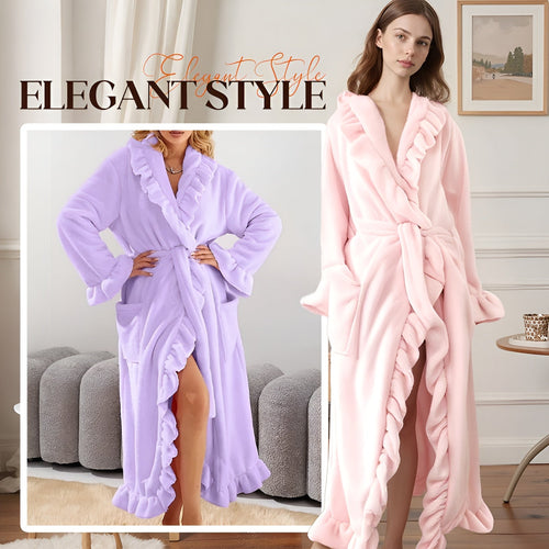 Icone™ ComfyRobe: Ultimativ Luksuriøs Hudvenlig Fluffy Komfortabel Morgenkåbe
