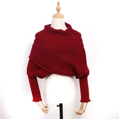 Icone™ ScarfSweater: Stilfull 2-i-1 Konvertibel Varm Skjerfgenser
