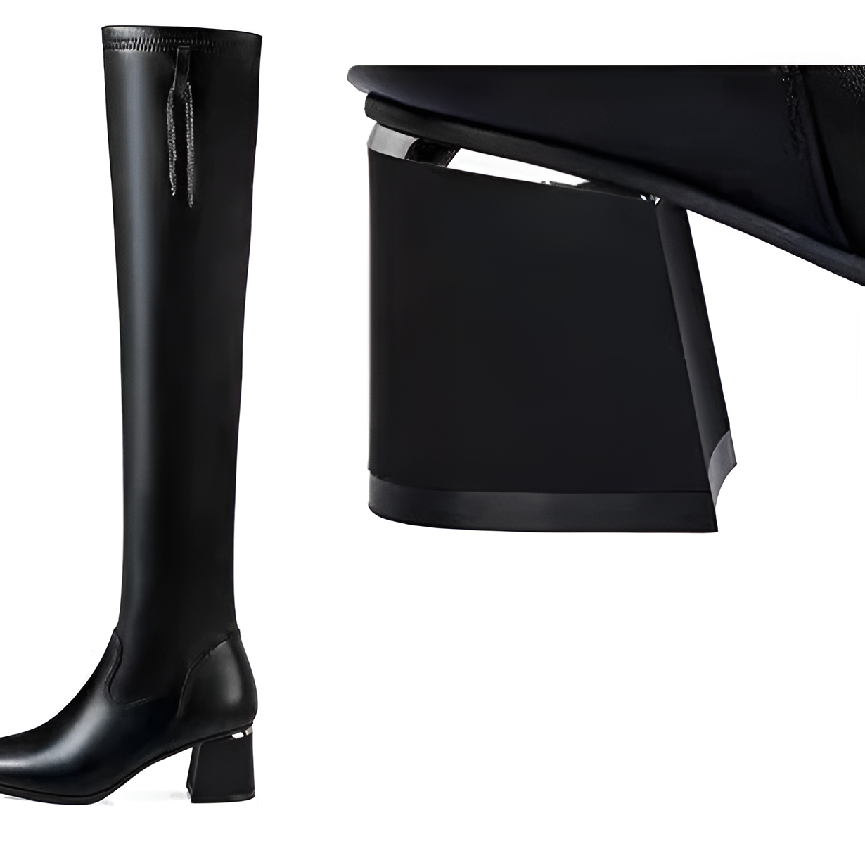 Happy™ HighBoots: Varme Stretch Skridsikre Slim Fit Høje Støvler
