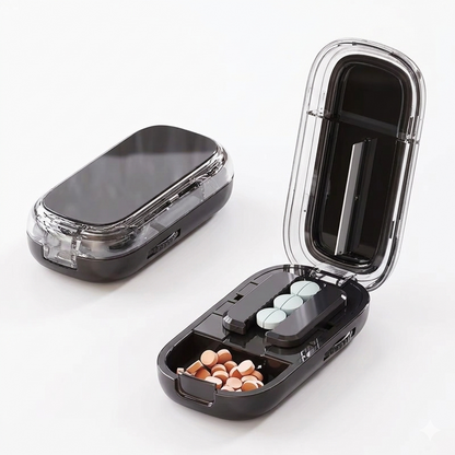 MedicineCutter: Bærbar Pilledeler Præcis Tabletfordeler Medicinskærer