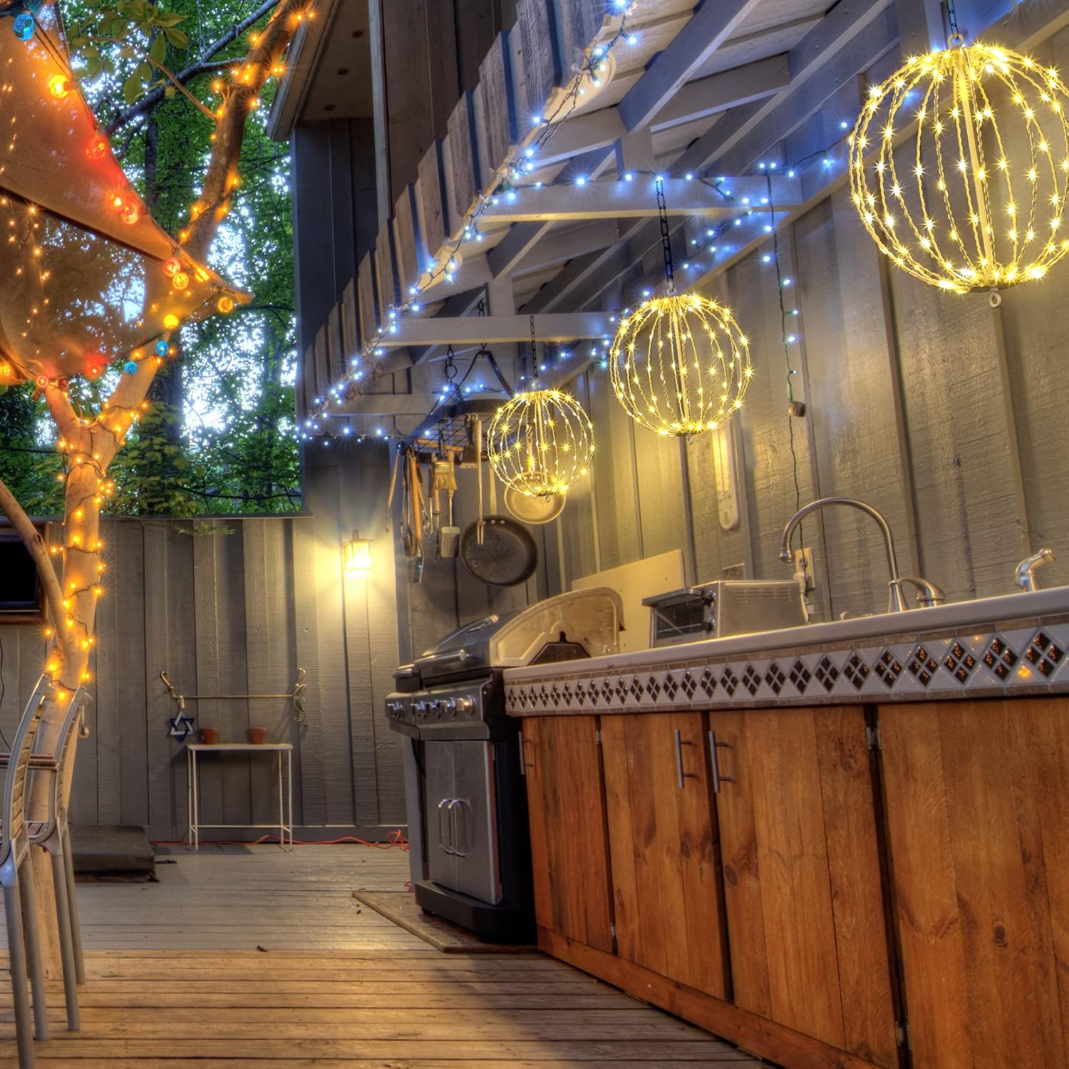 Ledsen™ ChristmasBall: LED Hengende Julekule Lys Til Utendørs Hage Dekorasjon