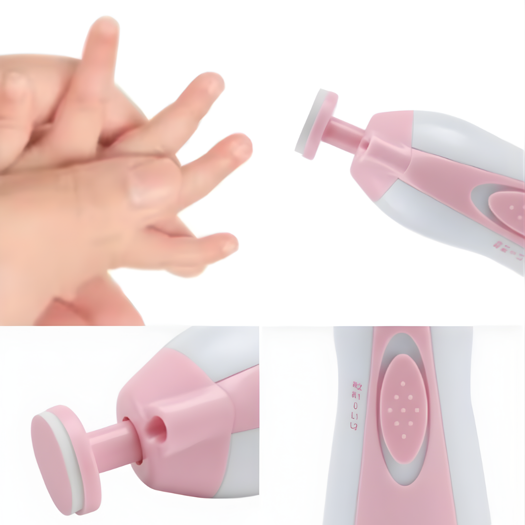 Kletshuts™ NailFile 1+1 GRATIS: Batteridrevet Blid Spædbarn Neglefil Sæt